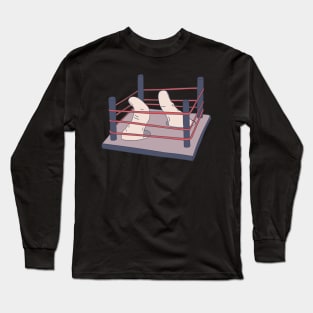 Thumb War - Wrestling Ring - Human Finger Long Sleeve T-Shirt